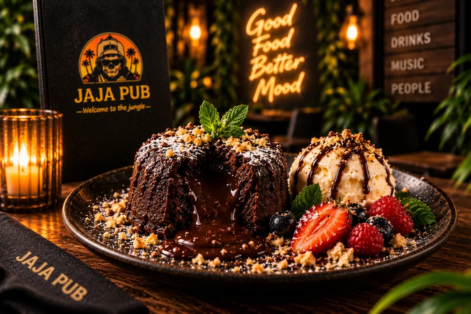 Desert lava cake JAJA Pub Brăila