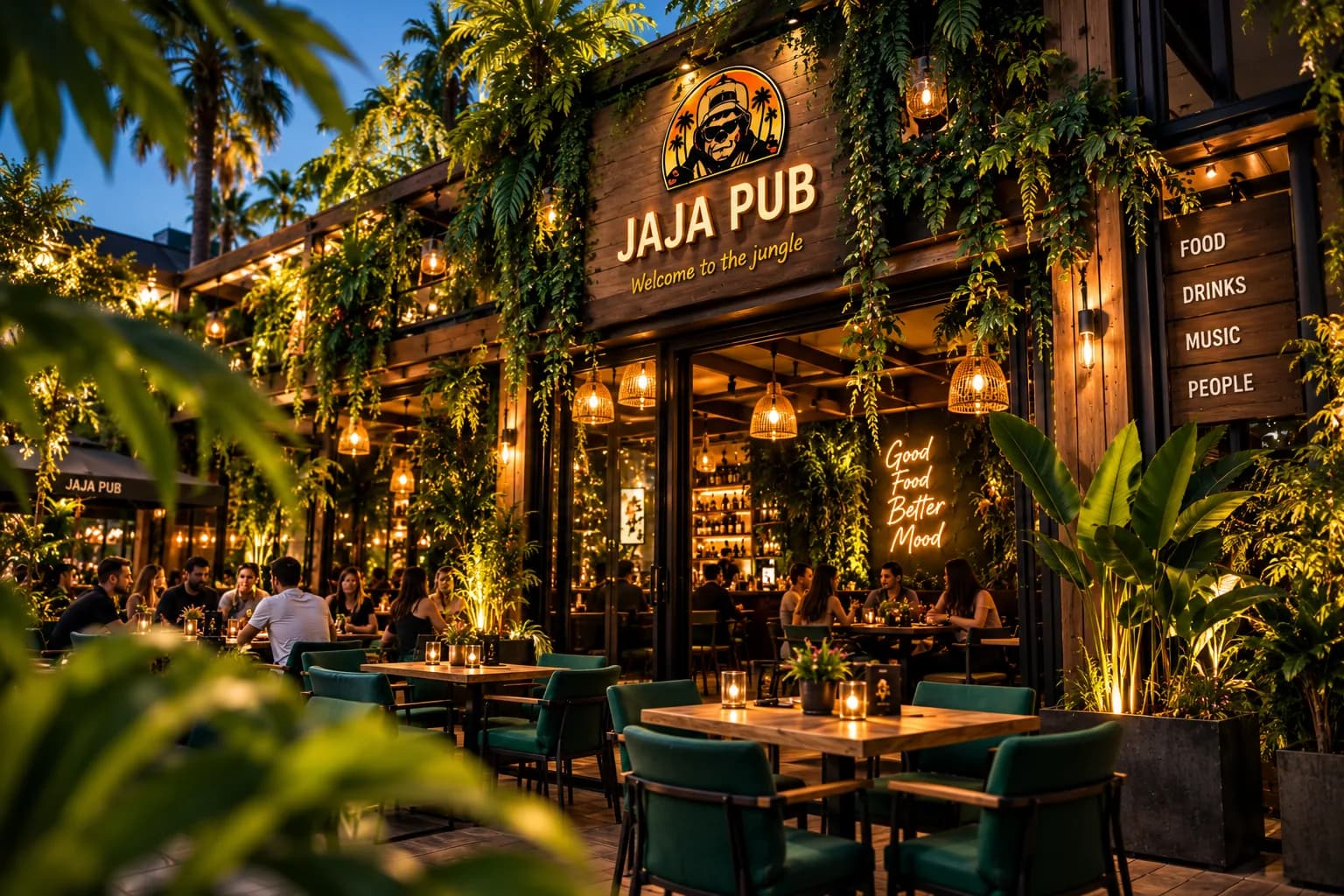 Terasa JAJA Pub Brăila seara